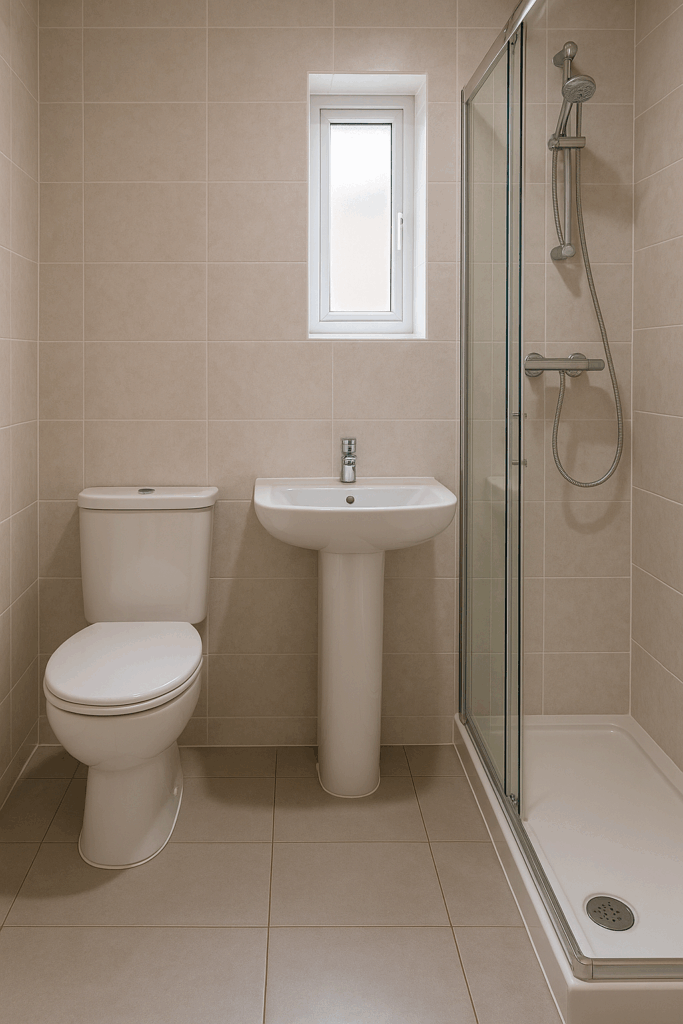 cost-saving plumbing layout.