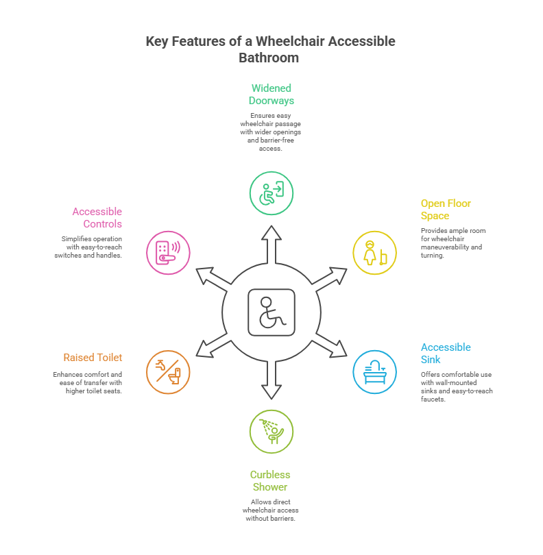 Key Features of a Wheelchair Accessible Bathroom 