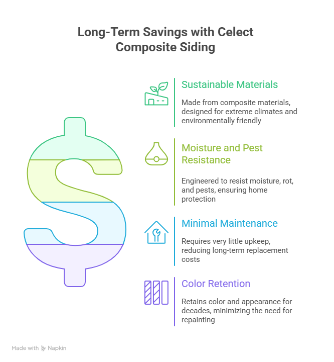 Celect Composite Siding for Long-Term Savings