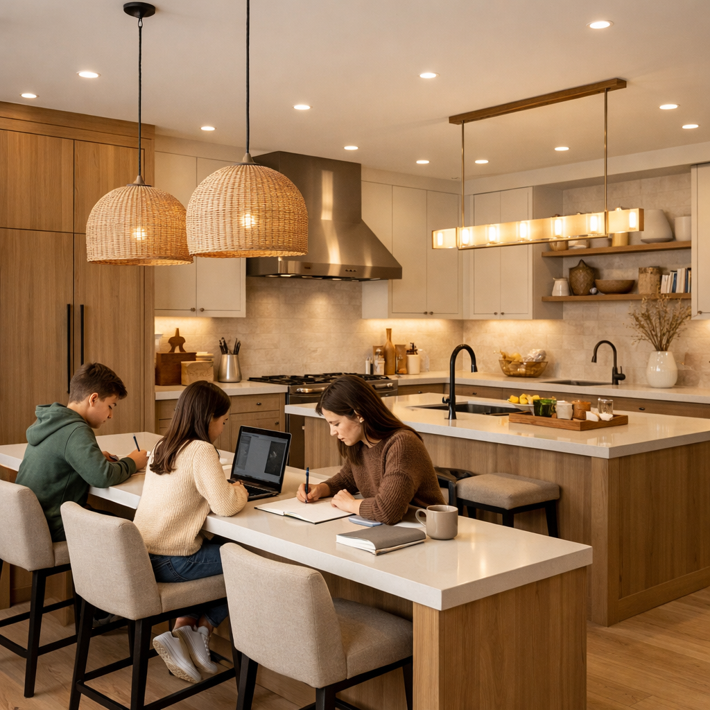 Luxurious Double Island Kitchen
