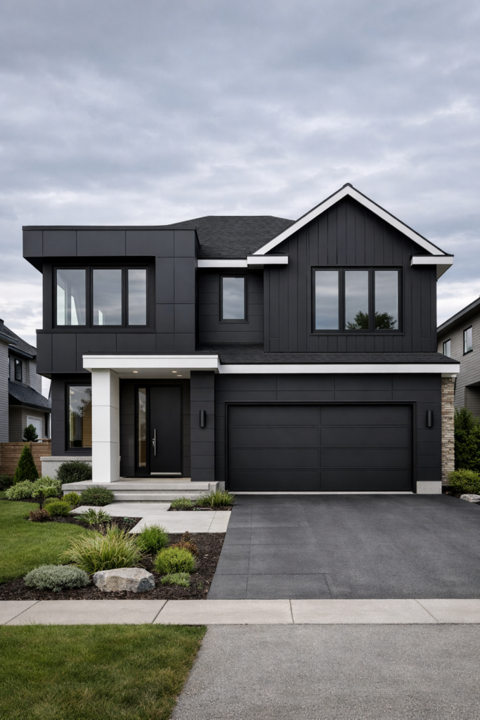 Deep Charcoal and Near-Black